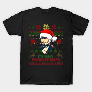 Isambard Kingdom Brunel Funny Engineering Christmas T-Shirt